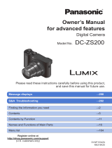 Panasonic DC-ZS200 Operating instructions