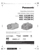 Panasonic HDC-HS20PC User manual
