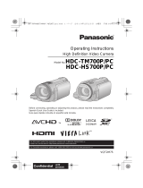 Panasonic HDC-HS700P User manual