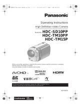 Panasonic HDC-SD10PP User manual