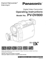 Panasonic PV-DV800 Operating instructions