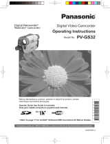 Panasonic PV-GS32 User manual