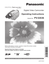 Panasonic PV-GS36 Operating instructions