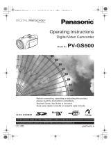 Panasonic PV-GS500 User manual