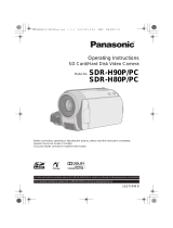Panasonic SDR-H90PC User manual