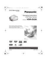 Panasonic VDR-D220 User manual