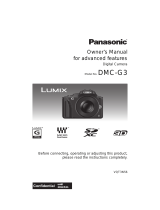 Panasonic Lumix DMC-G3 User manual