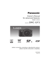 Panasonic DMC-GF5EF-K User manual