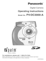 Panasonic iPalm PV-DC3000-A Operating instructions
