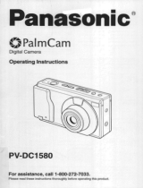 Panasonic PalmCam PV-DC1580 Operating instructions