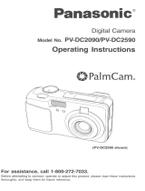 Panasonic PalmCam PV-DC2590 User manual
