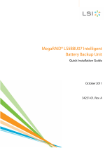 LSI MegaRAID LSIiBBU07 Intelligent Battery Backup Unit Quick Installation Guide