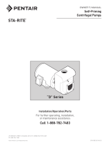 STA-RITE D Series Self-Priming Centrigual Pumps Owner's manual