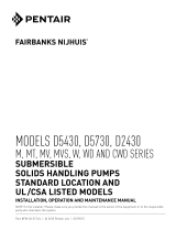 Fairbanks-nijhuis D5430, D5730, D2430, M, MT, MV, MVS, W, WD and CWD Series Owner's manual