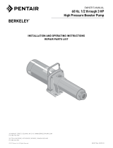 Pentair Berkley MGPS7C3-575T Owner's manual