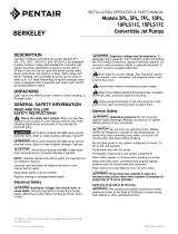 Berkeley 3PL, 5PL, 7PL, 10PL, 10PLS11C, 15PLS11C Owner's manual