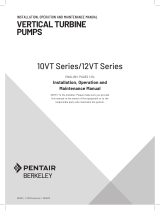 Berkeley 10VT / 12VT Series Vertical Turbine Pumps Owner's manual
