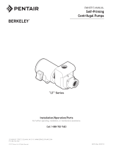 Berkeley LT Series Self-Priming Centrifugal Pumps Owner's manual