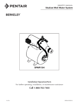 Berkeley 5PNP15H Shallow Well Water System Owner's manual