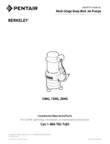 Berkeley 10MS, 15MS, 20MS Multi-Stage Deep Well Jet Pumps Owner's manual
