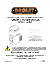 Drolet TUNDRA II WOOD FURNACE Owner's manual