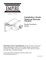 Empire Comfort Systems Nexfire Optional Remote Control Owner's manual