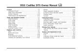 Cadillac 2010 DTS Owner's manual