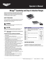 Vollrath Induction Range, Mirage, Range, Countertop and Drop-in User manual