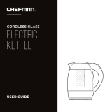 Chefman Chefman Electric Glass Kettle w/ Removable Tea Infuser, 1.8 Liters User manual