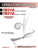 Takeuchi TB216 User manual