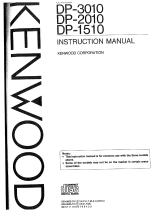 Kenwood DP 2010 Owner's manual