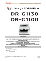 Canon imageFORMULA DR-G1100 Production Document Scanner User manual