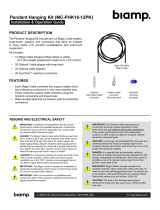 Biamp Pendant Hanging Kit (MC-PHK16-12pk) Installation & Operation Guide
