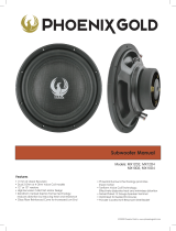 Phoenix GoldMX 12" Dual 4-Ohm 300W Slim Subwoofer