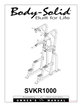 Body-Solid SVKR1000 Assembly Manual