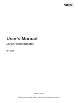NEC BT421 User manual