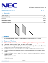 NEC V754Q-PC4 Installation guide