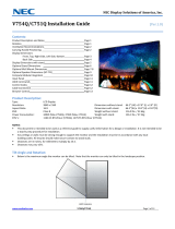NEC C751Q-Mpi Installation guide