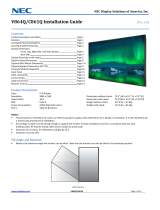 NEC V864Q-Mpi Installation guide