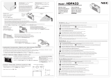 NEC HDPA23 User manual