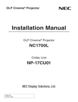 NEC NC1700L Installation guide