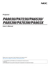 NEC NP-PA653U User manual