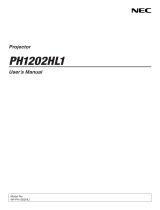 NEC NP-PH1202HL1 User manual