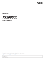 NEC NP-PX2000UL User manual