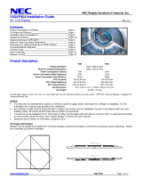 NEC V404-T Installation guide