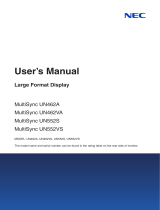 NEC UN462VA-TMX4P User manual