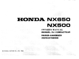 Honda NX650 Dominator Owner's manual