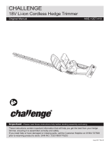Challenge 18V CORDLESS HEDGE TRIMMER Owner's manual