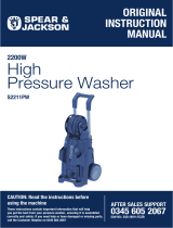 Spear & Jackson S N J S2211PW 2200W PRESSURE WASHER Owner's manual