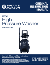 Spear & Jackson S&J S2011PW 2000W PRESSURE WASHER Owner's manual